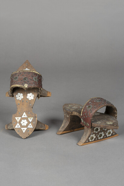 Ottoman Turkish artisanship. Bath clogs, 17th century. Courtesy of Frist Art Museum