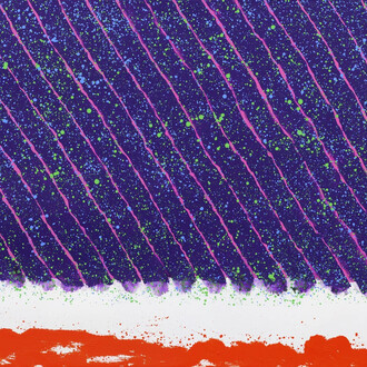 Hsiao Chin 蕭勤, Flying over the eternal garden-23《飛越永久的花園-23》(detail), 1998. Courtesy of 3812 Gallery