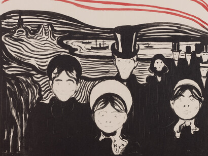 Edvard Munch. Angst, 1896 Private collection Courtesy Galleri K, Oslo © Reto Rodolfo Pedrini, Zürich