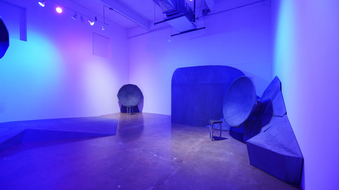 Michael Webster, Drawn breath, exhaled frequencies, exhibition view. Courtesy of Locust Projects 