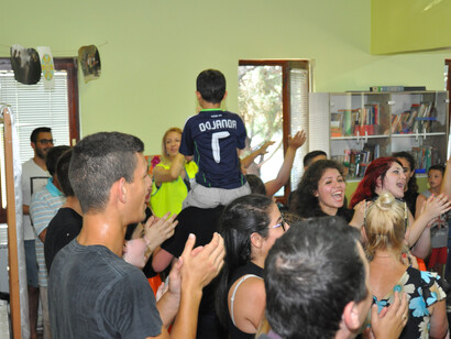 Carmelim band in the Children's Village in Skopje. Ph. Pierre H. Lavi