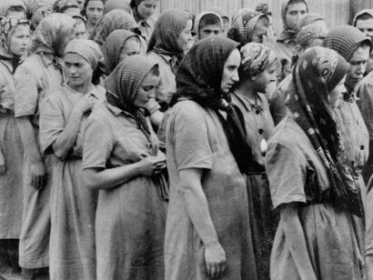 Women deported in Auschwitz