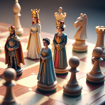 Das Schachbrett, mit seinen 64 Feldern und 32 Figuren bietet unendliche Möglichkeiten