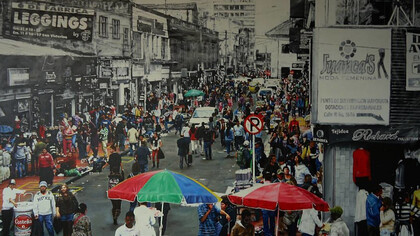 Cuadro de la exposición «Tierra Móvil» de Óscar Villalobos