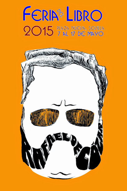 Cartel de la Feria del Libro de Sevilla 2015 dedicado a Rafael de Cózar