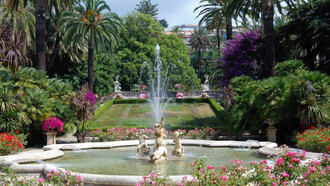 La fontana del parco di Villa Ormond a Sanremo