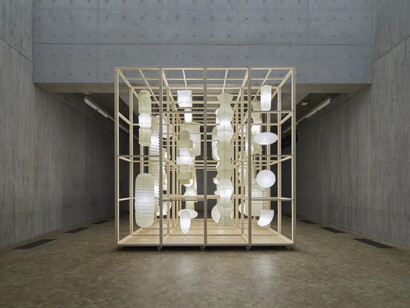 Danh Vo in situ. Akari by Noguchi, exhibition view. Courtesy of M+ Museum