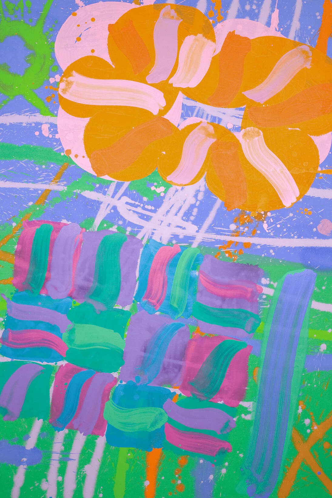 Albert Irvin, Ad Astra 2009, acrylic on canvas, 60 x 48 in/153 x 122 cm