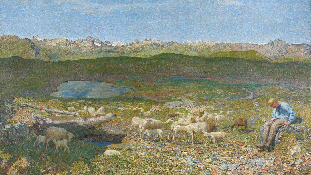 Giovanni Segantini, Pâturages alpins (detail), 1893-1894. Courtesy of Musée Marmottan-Claude Monet