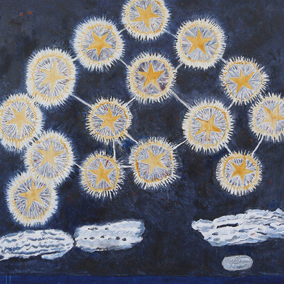 Cosmos: Gathie Falk, Margaret Nazon and Erik Olson. Courtesy of Glenbow