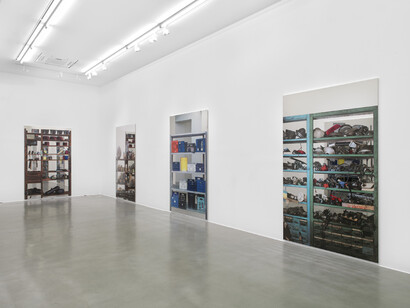 Michelangelo Pistoletto. 'Scaffali'. Simon Lee Gallery, London UK. Installation view