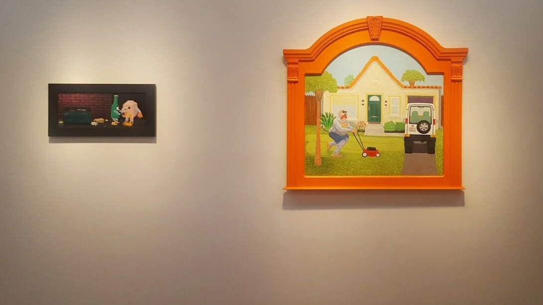 Roast Hoggmann. The World is Flat, Exhibition view. Courtesy of Craig Krull Gallery 
