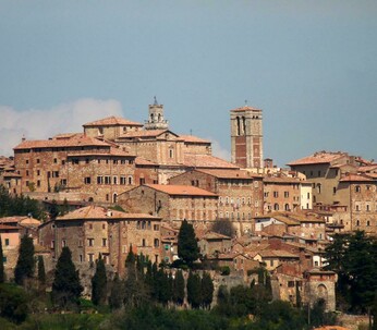 The medieval town of Cortona, Arezzo, Italy