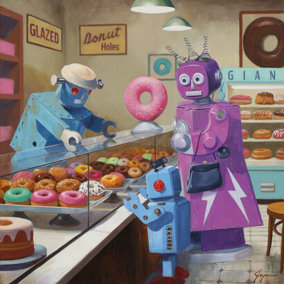 Eric Joyner, Moment of truth. Courtesy of Corey Helford Gallery 