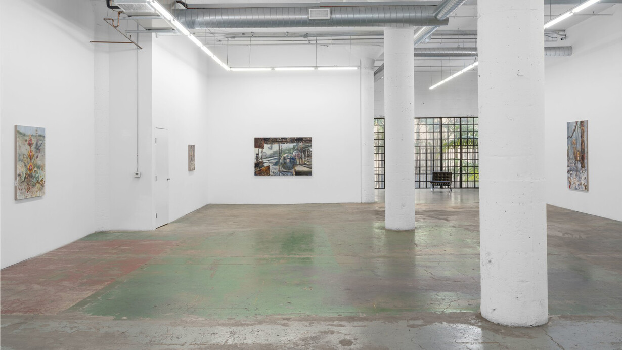 Daniel Pitín, Memories of a deserted island, exhibition view. Courtesy of Nicodim Gallery