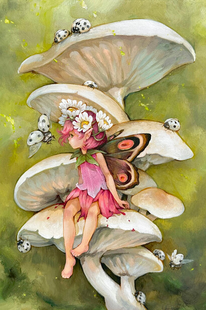 Camilla d’Errico, Whispering glade. Courtesy of Corey Helford Gallery