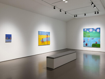 Katherine Bradford, Living a dream, exhibition view. Courtesy of Gallery Hyundai 