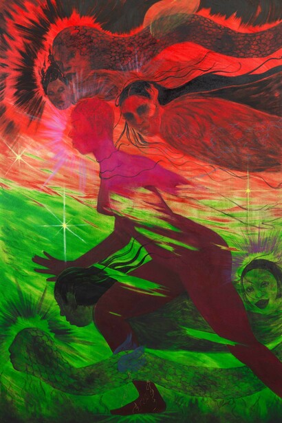 Naudline Pierre, Fear not (detail), 2021. Courtesy of Akron Art Museum