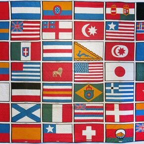 Flags of the Nations of the World that Participated in the Philadelphia Exhibition