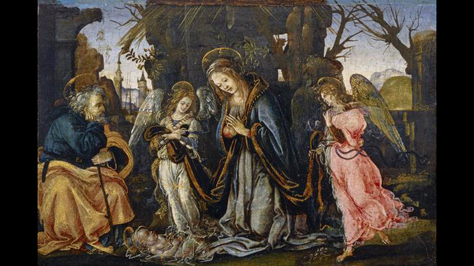 Filippino Lippi
The Nativity with Two Angels