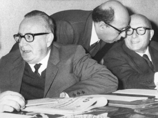 Fiorentino Sullo, Mariano Rumor e Giovanni Galloni
