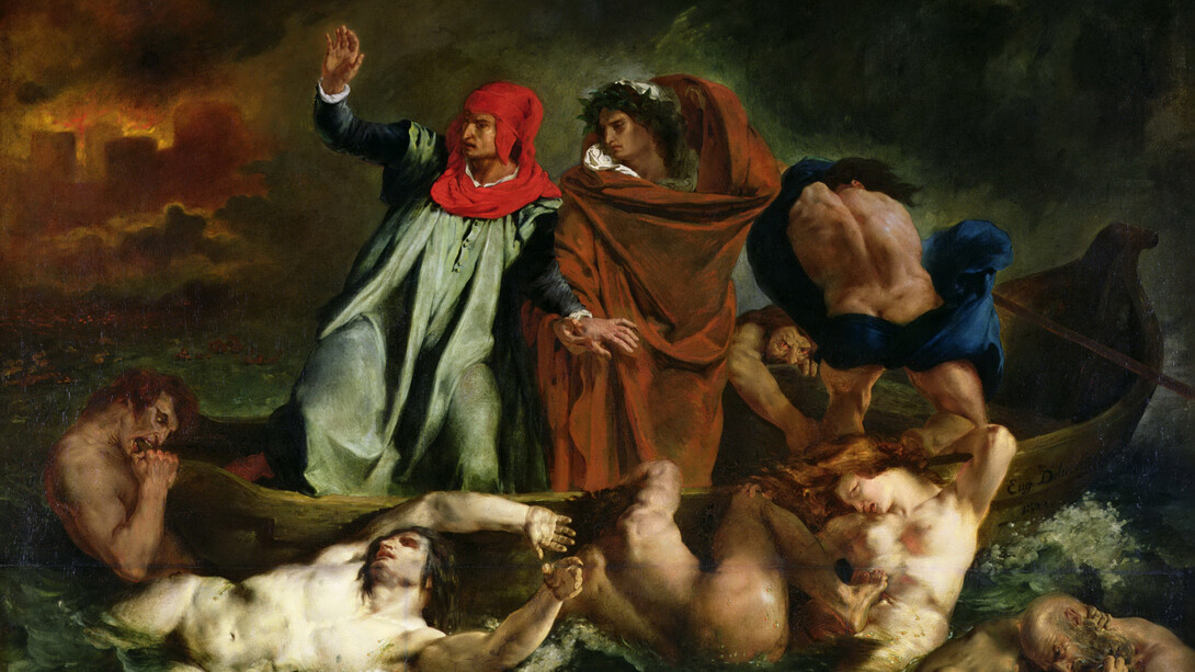 Eugène Delacroix, La barca di Dante