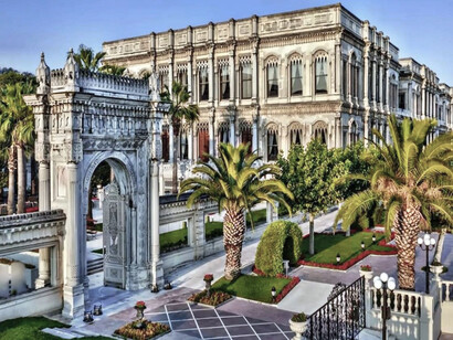 Çırağan Palace, located in Istanbul, is a magnificent architectural gem blending neo-Baroque and Ottoman designs, built by Sultan Abdülaziz, it has been transformed into the Çırağan Palace Kempinski Hotel, offering a unique fusion of history and luxury with stunning Bosphorus views