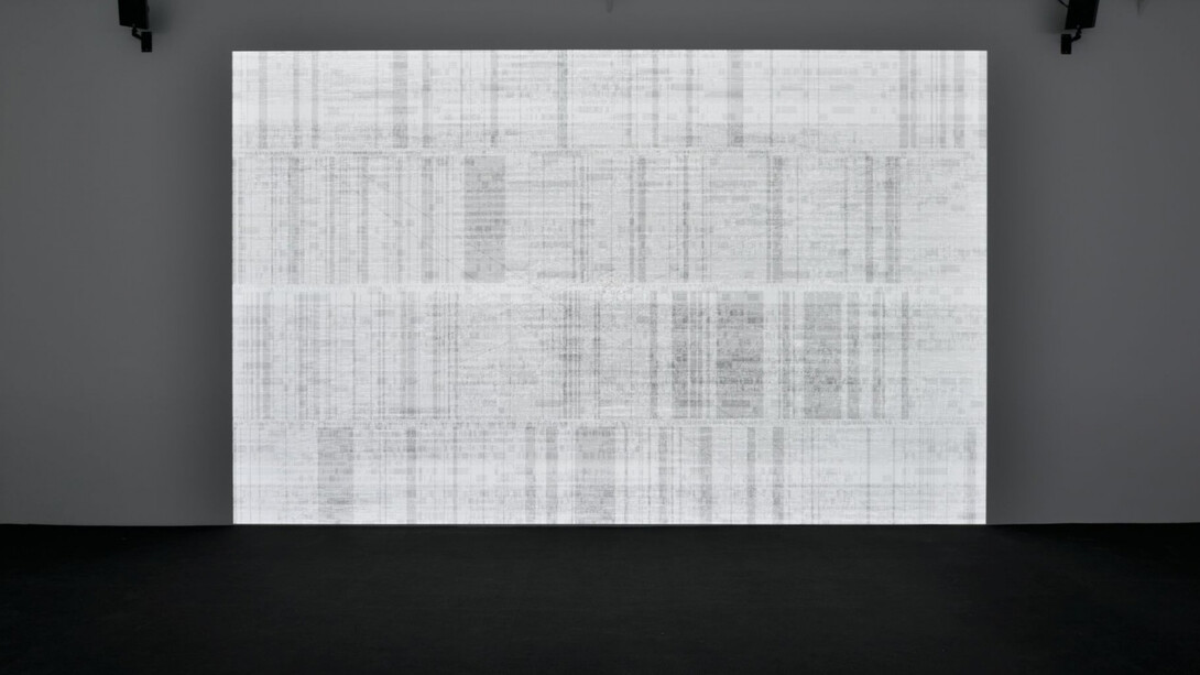 Ryoji Ikeda. Courtesy of Almine Rech Gallery