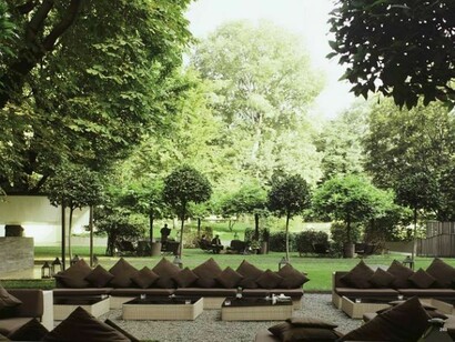 Garden: Bulgari Hotel internal garden  