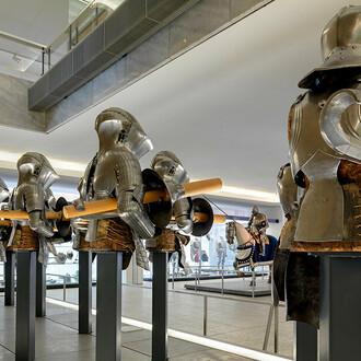 Weaponry, hunting, garden culture, exhibition view. Courtesy of Germanisches Nationalmuseum