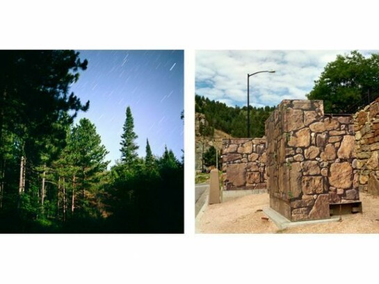 Colleen Plumb, Upper Peninsula Trees with Stars, 1999, Center City Rocks, 2007, 18.5 x 18.5 inches, Archival pigment prints, ed 10