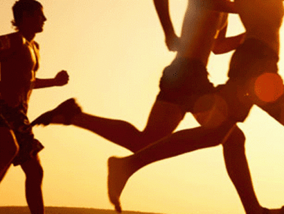 Corriendo bajo los rayos del sol