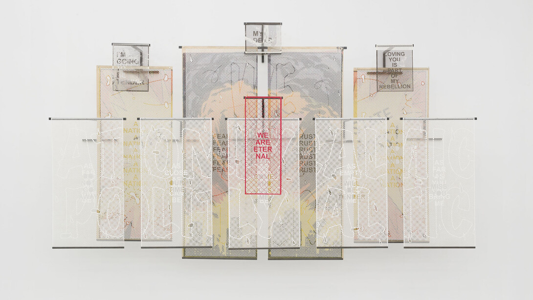 Iván Argote, Exhibition view. Courtesy of Galerie Perrotin 