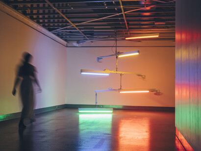 Direct bodily empathy. Sensing sound, artwork in exhibition. Courtesy of Govett-Brewster Gallery