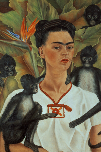 Frida Kahlo - Autoritratto con scimmie, 1943
Olio su tela, 81,5x63 cm - The Jacques and Natasha Gelman Collection of 20th Century Mexican Art and The Vergel Foundation, Cuernavaca © Banco de México Diego Rivera Frida Kahlo Museums Trust, México D.F. by SIAE 2016