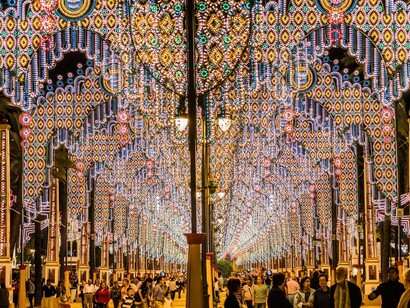 Iluminación en la Feria de Jerez
