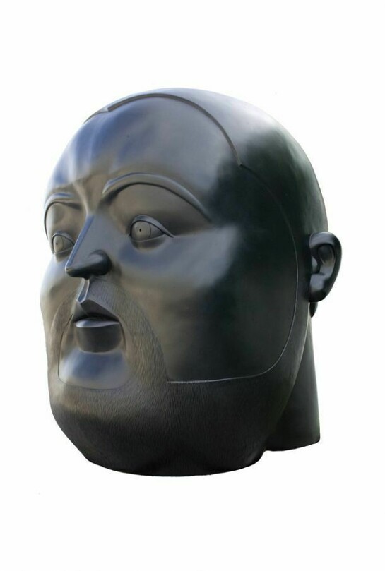 Head, Bronze, 106 1/4 x 89 3/4 x 88 5/8 in. 270 x 228 x 225 cm