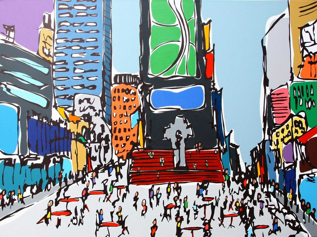 Rachel Tighe, Times Square Chairs