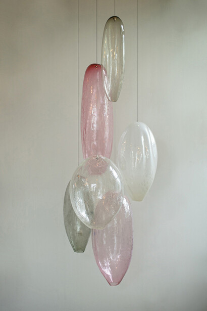 Ann Gardner, Blown Glass B1, 2023, Blown glass, 73 x 27 x 30 inches. Courtesy of Winston Watcher Fine Art