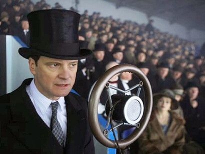 Colin Firth como el rey Jorge VI de Inglaterra en "El discurso del rey" (2010)