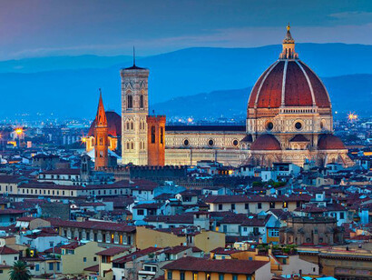 Veduta serale di Firenze