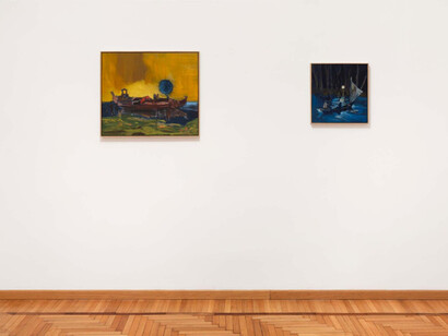 Uwe Wittwer, Controcorrente, veduta della mostra. Cortesia di Monica De Cardenas