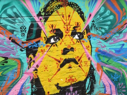 Bogotá. Rostro en las paredes de la ciudad