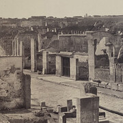 Gabriel Ivanovič de Rumine Pompei, Via dell’abbondanza (detail), 1859. Courtesy of Museo Archeologico Nazionale