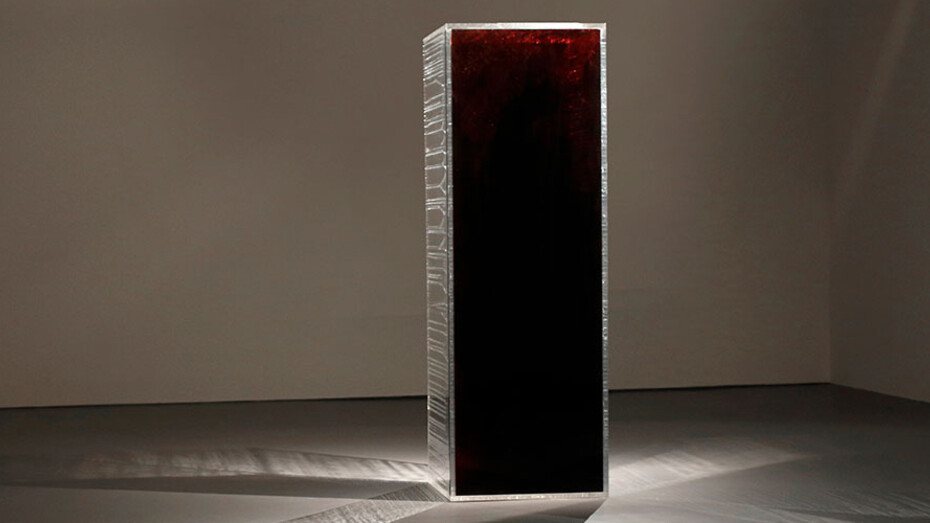 Blood Mirror by Jordan Eagles, 2015-present; photograph by Leo Herrera.