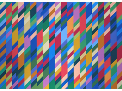 Bridget Riley, Nataraja 1993, Oil paint on canvas, 165.1 x 227.7 cm, Tate © Bridget Riley 2015. All rights reserved, courtesy Karsten Schubert, London