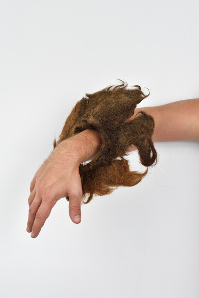 Monochrome psychologique d’usage aux cheveux de Bruxellois, 2007-2011, Cheveux feutrés