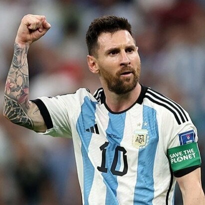 With eyes fixed only on the ball, Lionel Messi moves like instinct personified—driven, silent, unstoppable