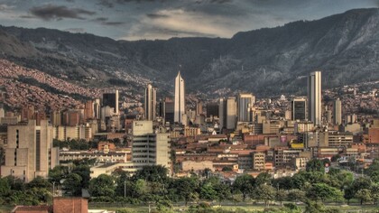 Vista panorámica de Medellín, Colombia