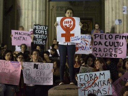 Protesta contra la inseguridad de las mujeres en Brasil